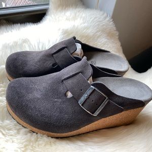 Papillio BY Birkenstock Fanny Suede Buckle Clog
 Size 38